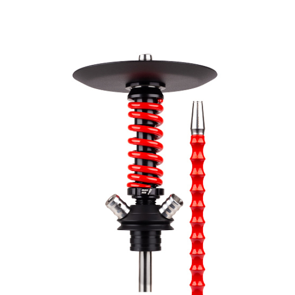 Кальян Mamay Customs Coilovers Micro Anod Черный Красный Глянец в Красноярске