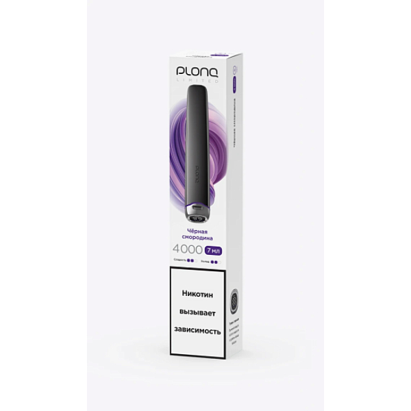 Электронка Plonq Plus Pro Black Чёрная Смородина 4000 затяжек в Красноярске