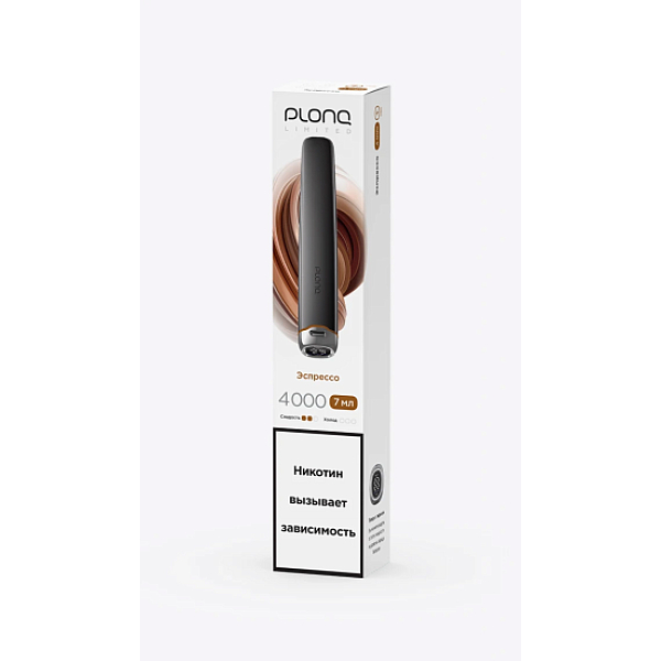 Электронка Plonq Plus Pro Black Эспрессо 4000 затяжек в Красноярске