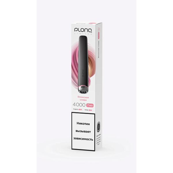 Электронка Plonq Plus Pro Black Японская Слива 4000 затяжек в Красноярске